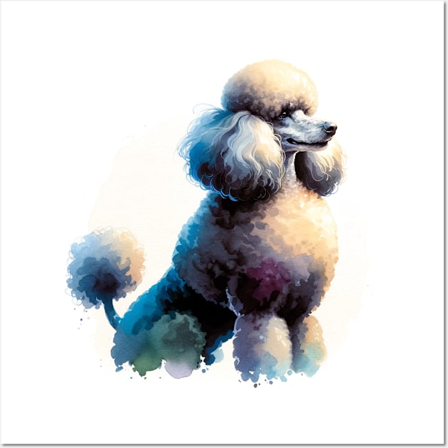 Poodle Watercolor - Beautiful Dog Wall Art by Edd Paint Something